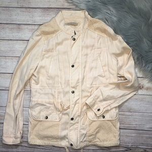 MAX Jeans‎ Woman's Peach Lace Utility Eyelet Jacket
